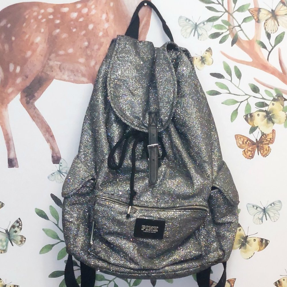 Silver Glitter Backpack